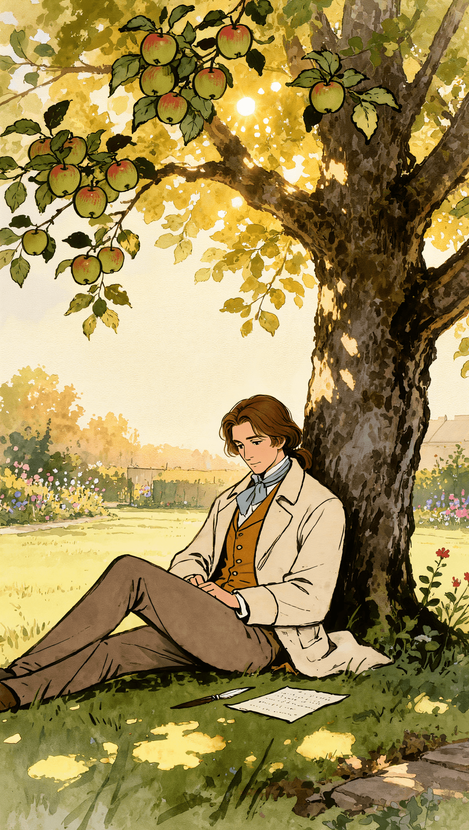 newton, the apple and gravity